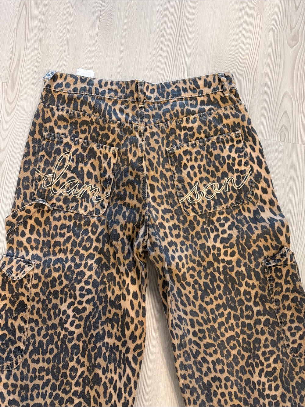 Damson Madder Leopard Print Cargo Pants - Brown - Picture 7 of 8